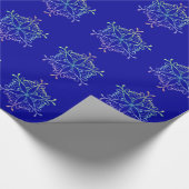 Schneeflocken-Wrapping Paper Geschenkpapier (Ecke)