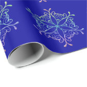 Schneeflocken-Wrapping Paper Geschenkpapier (Rolleneckpunkt)