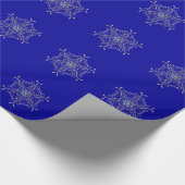 Schneeflocken-Wrapping Paper Geschenkpapier (Ecke)