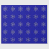 Schneeflocken-Wrapping Paper Geschenkpapier (Flach)