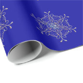 Schneeflocken-Wrapping Paper Geschenkpapier (Rolleneckpunkt)