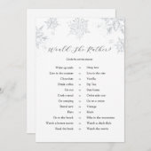 Schneeflocken würden eher eine Spielkarte sein Einladung (Vorne/Hinten)