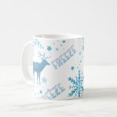 Schneeflocken Xmas Kaffeetasse (Vorderseite Links)