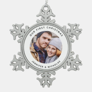 SCHNEEFLOCKEN Zinn-Ornament