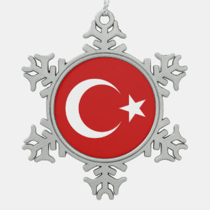  SCHNEEFLOCKEN Zinn-Ornament