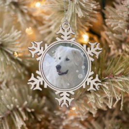 Schneeflocken Zinn-Ornament