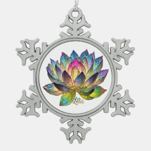 SCHNEEFLOCKEN Zinn-Ornament