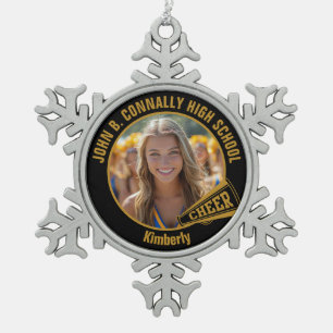 SCHNEEFLOCKEN Zinn-Ornament