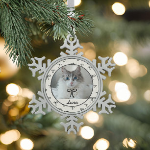 SCHNEEFLOCKEN Zinn-Ornament