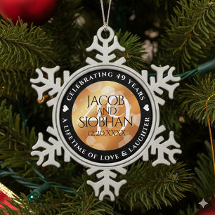 SCHNEEFLOCKEN Zinn-Ornament