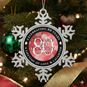 SCHNEEFLOCKEN Zinn-Ornament