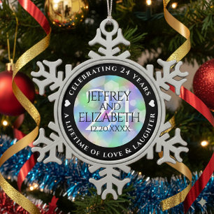 SCHNEEFLOCKEN Zinn-Ornament