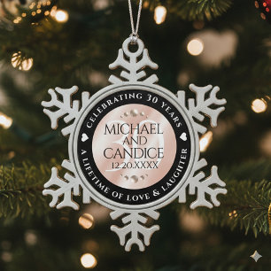  SCHNEEFLOCKEN Zinn-Ornament