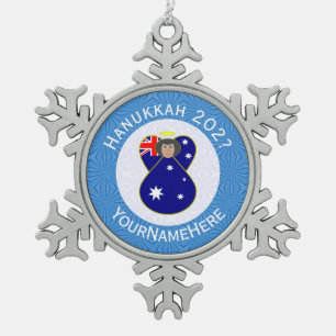 SCHNEEFLOCKEN Zinn-Ornament