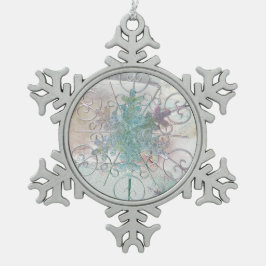 Schneeflocken-Zinndekoration Schneeflocken Zinn-Ornament