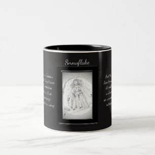 Schneeflocken Zweifarbige Tasse