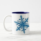Schneeflocken! Zweifarbige Tasse (Links)