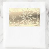 Schneeflockenaufkleber Rechteckiger Aufkleber (Tasche)