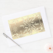 Schneeflockenaufkleber Rechteckiger Aufkleber (Umschlag)