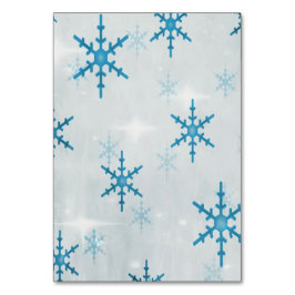 SchneeflockenBling Christmas Table Card Tischnummer