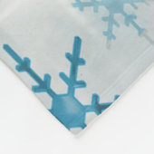 SchneeflockenBling Weihnachten Fleecedecke (Ecke)