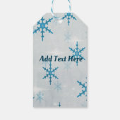 SchneeflockenBling Weihnachten Personalisiert Geschenkanhänger (Rückseite)