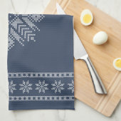 Schneeflockendesign Geschirrtuch (Viertel Falte)