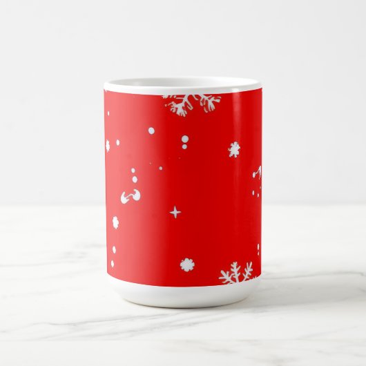Schneeflockendesign Kaffeetasse (Mittel)