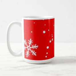 Schneeflockendesign Kaffeetasse