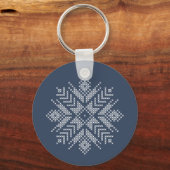 Schneeflockendesign Schlüsselanhänger (Vorderseite)