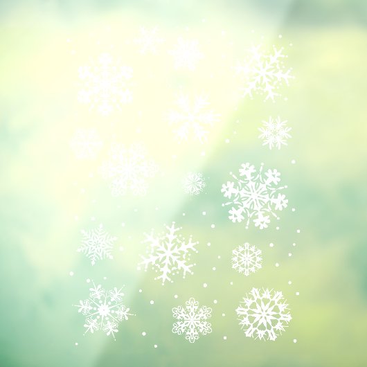 Schneeflockenfenster, Winter  Fensteraufkleber (Blatt 3)