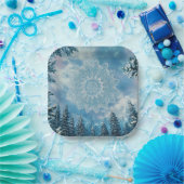 Schneeflockenfrost Pappteller (Party)