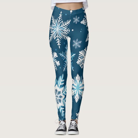 Schneeflockenkristall-Leggings Leggings (Vorderseite)