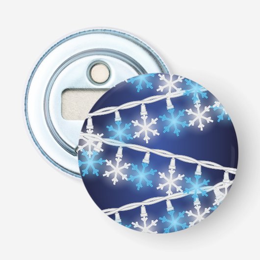 Schneeflockenlichter Flaschenöffner (Vorderseite)