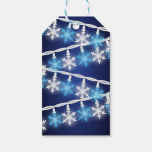 Schneeflockenlichter Geschenkanhänger