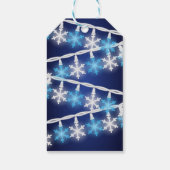Schneeflockenlichter Geschenkanhänger (Rückseite)