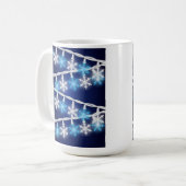 Schneeflockenlichter Kaffeetasse (Vorderseite Links)