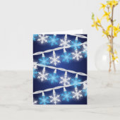 Schneeflockenlichter Karte (Gelbe Blume)