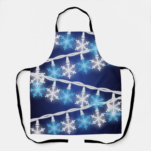 Schneeflockenlichter Schürze (Vorderseite)