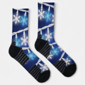 Schneeflockenlichter Socken (Rechts)