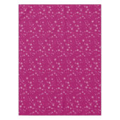 Schneeflockenmuster an Lila Weihnachten Tischdecke (Vorderseite)