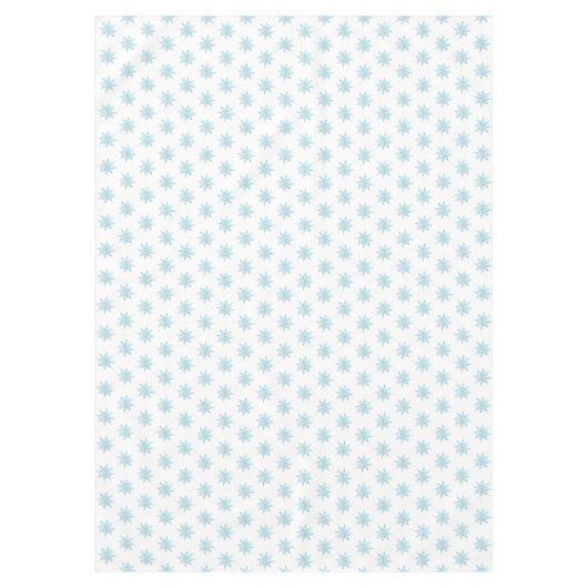 Schneeflockenmuster auf Weiß Tischdecke (Vorderseite)