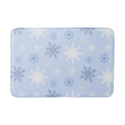 Schneeflockenmuster Badematte (Vorderseite)
