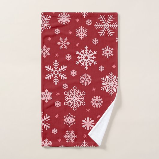 Schneeflockenmuster Badhandtuch Set (Handtuch)
