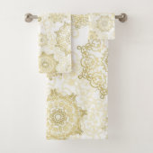 Schneeflockenmuster Badhandtuch Set (Insitu)