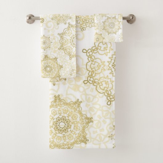 Schneeflockenmuster Badhandtuch Set (Insitu)