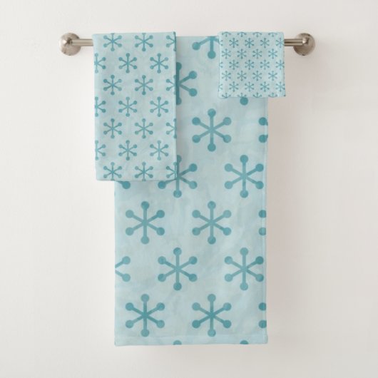 Schneeflockenmuster Badhandtuch Set (Insitu)