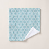 Schneeflockenmuster Badhandtuch Set (Waschlappen)