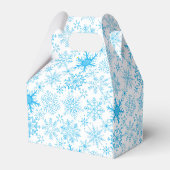 Schneeflockenmuster blau geschenkschachtel (Rückseite)