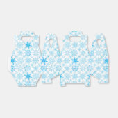 Schneeflockenmuster blau geschenkschachtel (Ungefaltet)